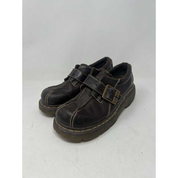 Vintage Authentic Dr Martens Loafers Mary Jane Chunky Platform Size UK 5 US L 7 - Picture 1 of 8